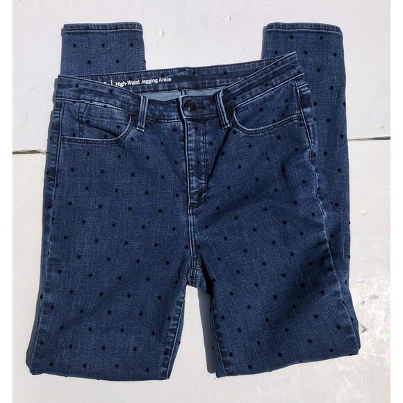 Talbots Flawless, high-waist jegging ankle, women's jeans, size 6 Polka Dots - Picture 1 of 10